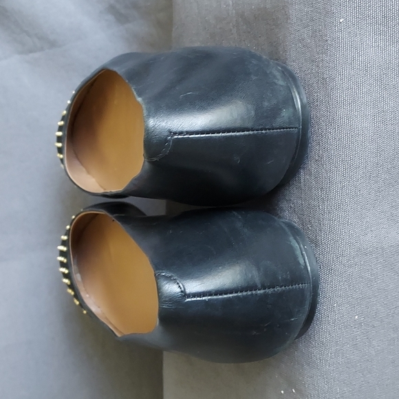 Talbots Black Flats with Gold Studs - Picture 4 of 5
